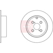 Apec 2 x Solid Rear Brake Discs DSK2182