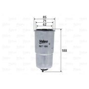 Valeo Fuel Filter Element 587186