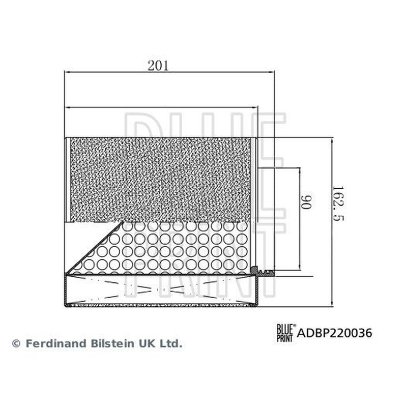 Blue Print Engine Air Filter ADBP220036