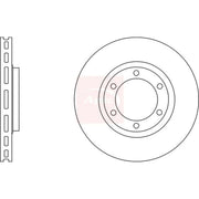 Apec 2 x Vented Front Brake Discs DSK2619