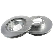 Borg & Beck 2 x Vented Front Brake Discs BBD4502