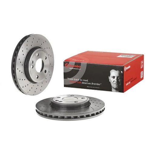 Brembo 2 x Perforated/Vented Front Brake Discs 09.B436.51
