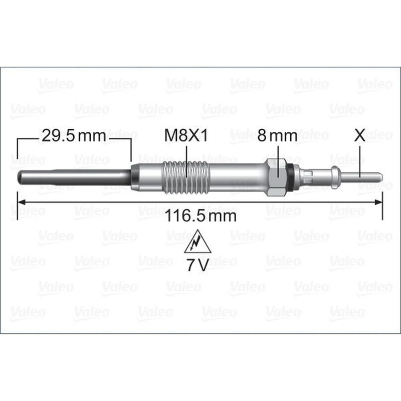 Valeo Diesel Engine Glow Plug 345255