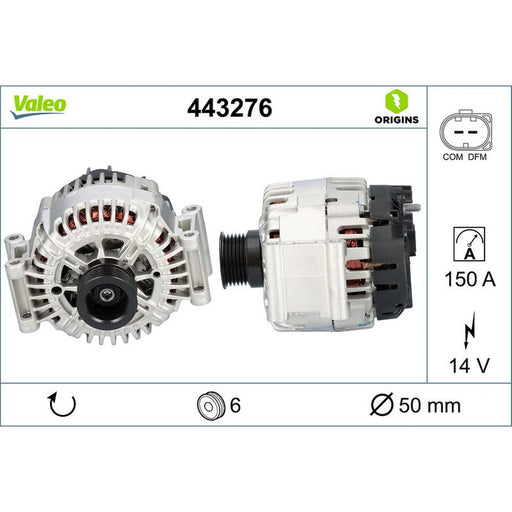 Valeo Car Alternator 12V 443276