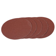 Draper Sanding Discs 180mm 60 Grit Hook and Loop (Pack of 5)