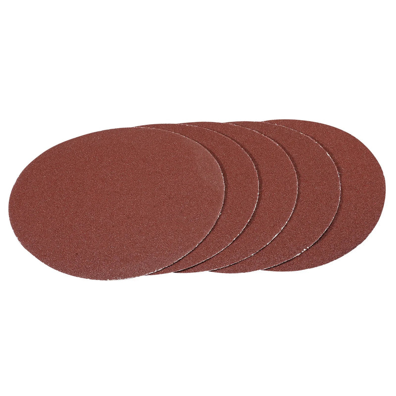 Draper Sanding Discs 180mm 60 Grit Hook and Loop (Pack of 5)