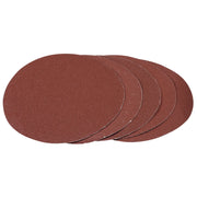 Draper Sanding Discs 180mm 80 Grit Hook and Loop (Pack of 5)