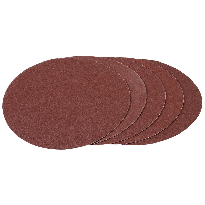 Draper Sanding Discs 180mm 100 Grit Hook and Loop (Pack of 5)