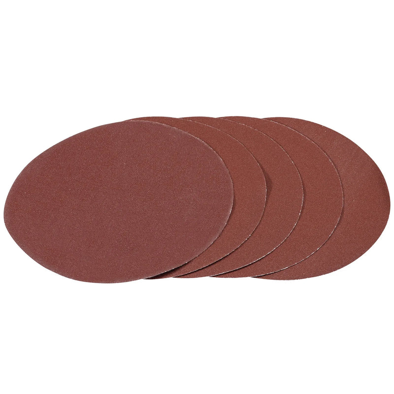 Draper Sanding Discs 180mm 120 Grit Hook and Loop (Pack of 5)