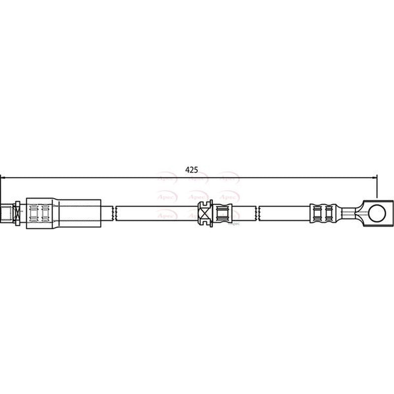 Apec Brake Hydraulic Hose Line Front HOS3710