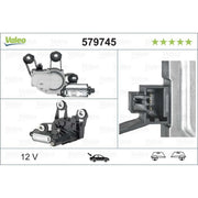 Valeo Front/Rear Wiper Motor Rear 579745