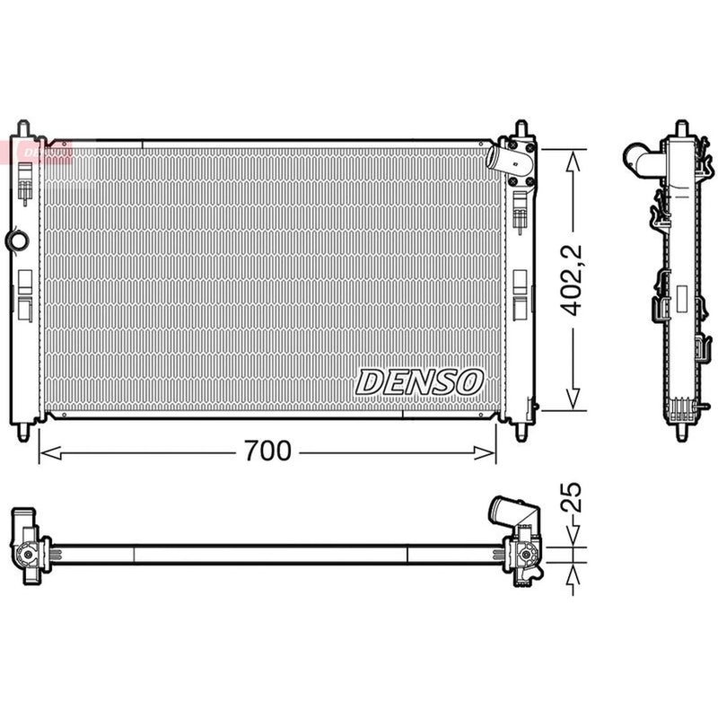 Denso Engine Radiator DRM45053