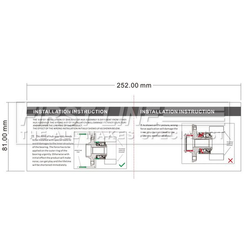 First Line Wheel Bearing Kit FBK1566