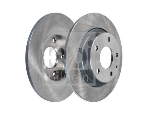 Febi 2 x Brake Disc Set Solid Rear
