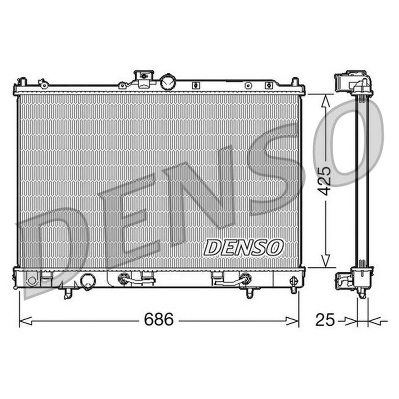 Denso Engine Radiator DRM45027