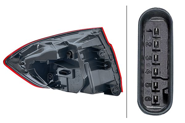 Hella 2SD 012 147-321 Tail Light Assembly