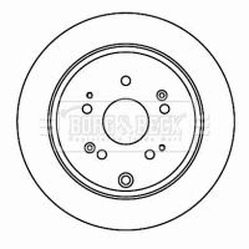 Borg & Beck 2 x Solid Rear Brake Discs BBD4610