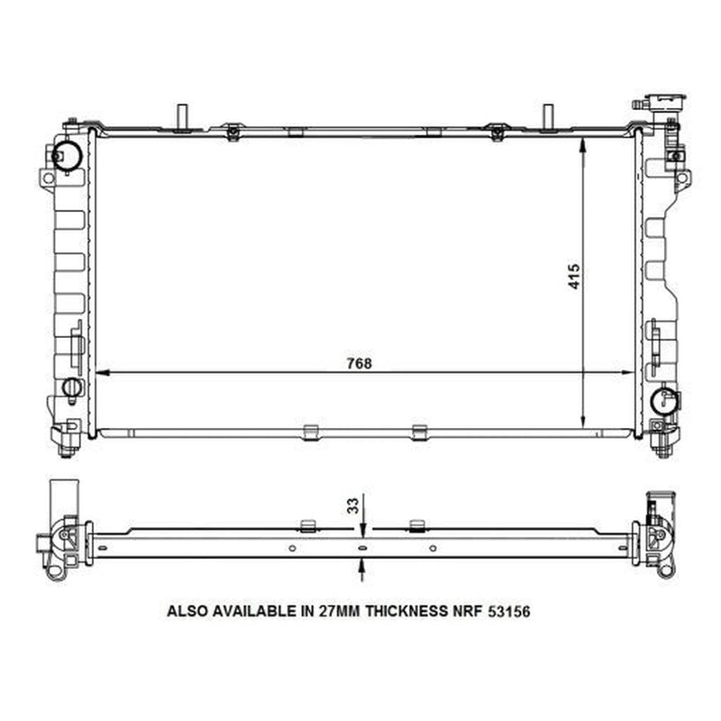 NRF Engine Radiator 56133