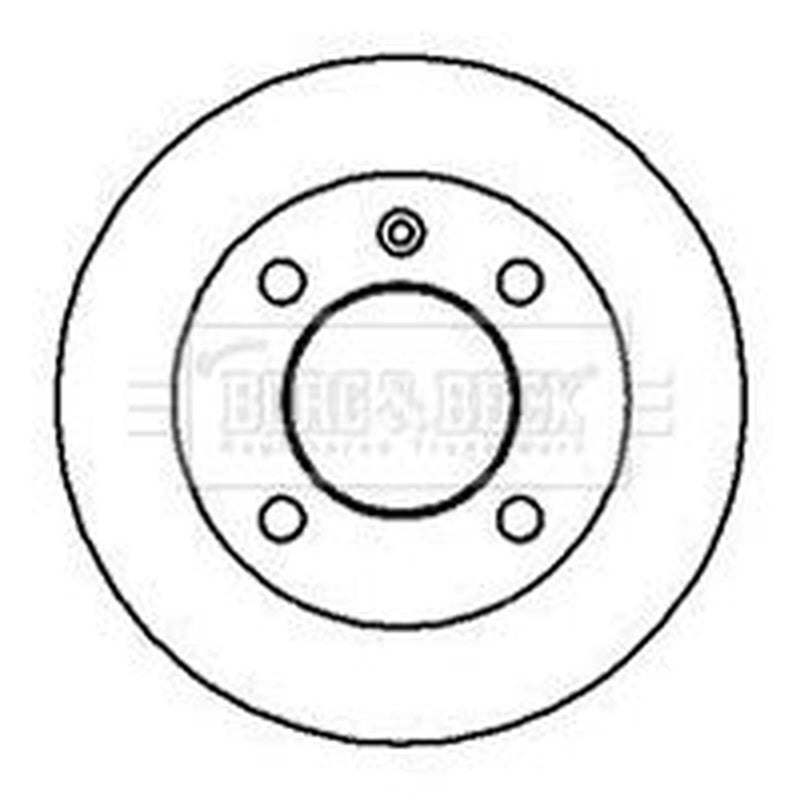 Borg & Beck 2 x Front Brake Discs BBD4749