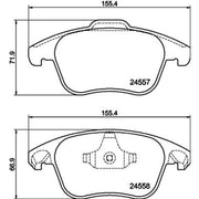 DON Front Brake Pad Set PCP1564