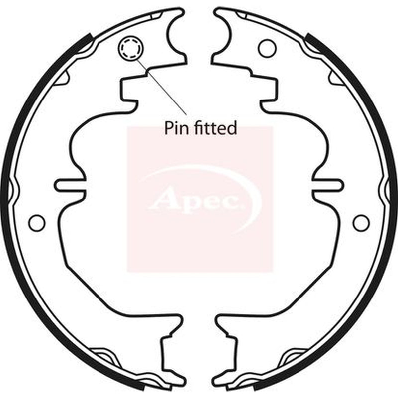 Apec Parking Brake Shoe Set SHU710