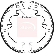 Apec Parking Brake Shoe Set SHU710