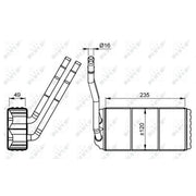 NRF Heater Matrix Core Heat Exchanger 54264