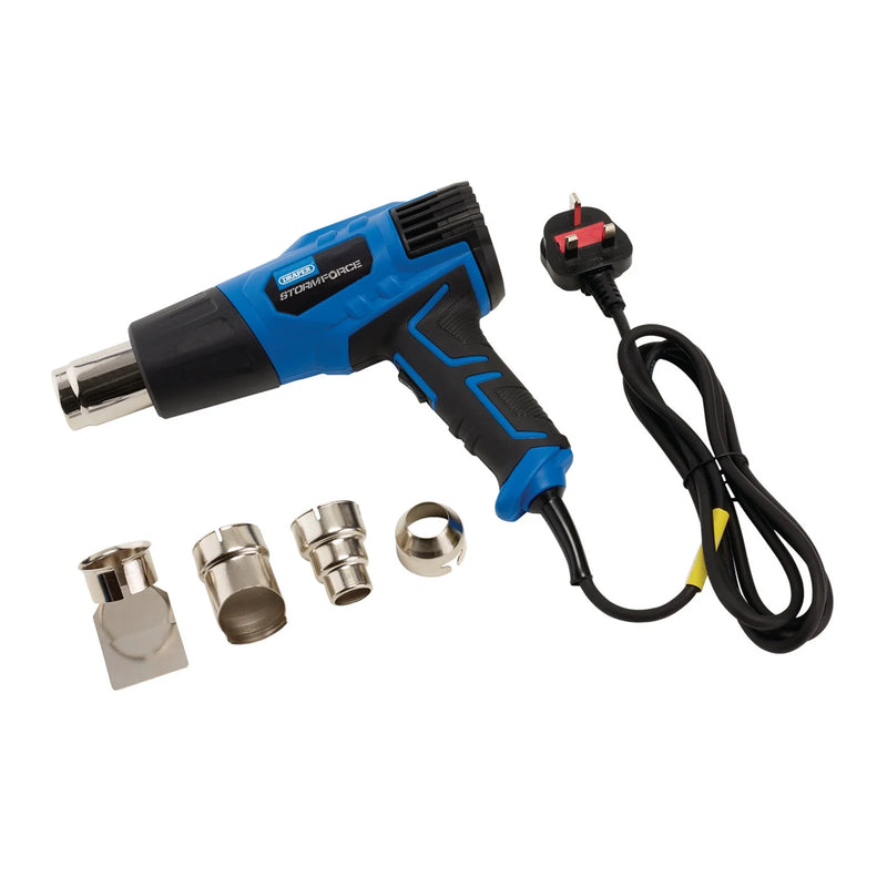 Draper Storm Force Heat Gun 2000W 230V with Nozzle Set