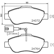 Mintex Front Brake Pad Set MDB3019