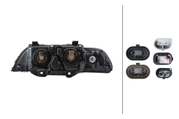 Hella Headlight Headlamp H21W Right