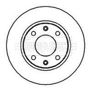 Borg & Beck 2 x Solid Front Brake Discs BBD4098
