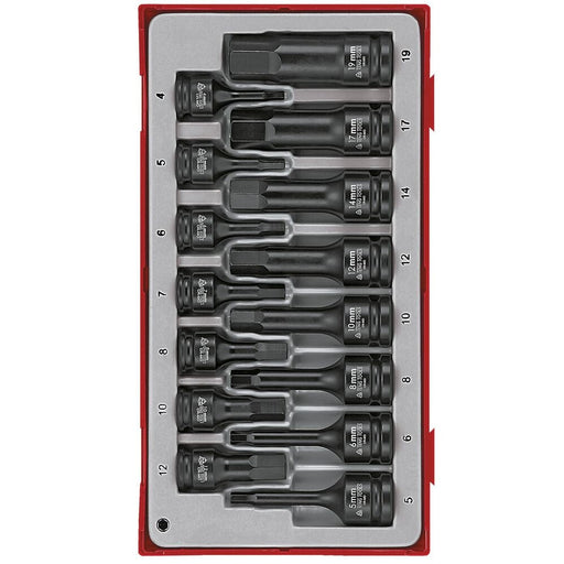 Teng Tools Impact Socket Set TT9015HX 15 Pieces 3/8" & 1/2"