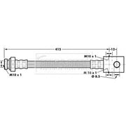 Borg & Beck Brake Hydraulic Hose Line Rear Left BBH7167