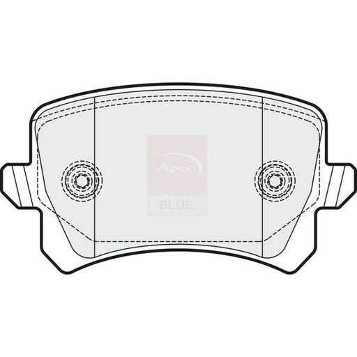 Apec Rear Brake Pad Set PD3244