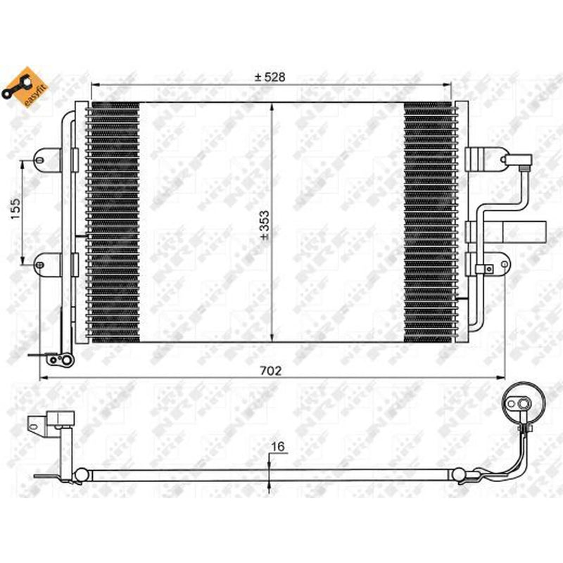 NRF Air Conditioning Condenser 35733