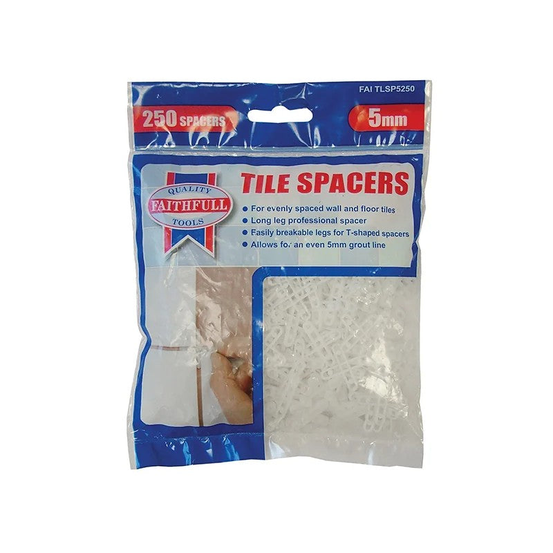 Faithfull Tile Spacer Long Leg (Bag 250) 2-5mm
