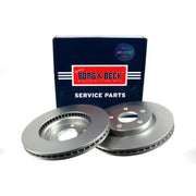 Borg & Beck 2 x Vented Front Brake Discs BBD5619