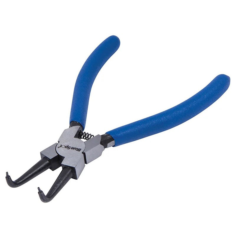 BlueSpot Tools Circlip Pliers Internal Bent 90⁰ Tip 150mm (6in) - 8705