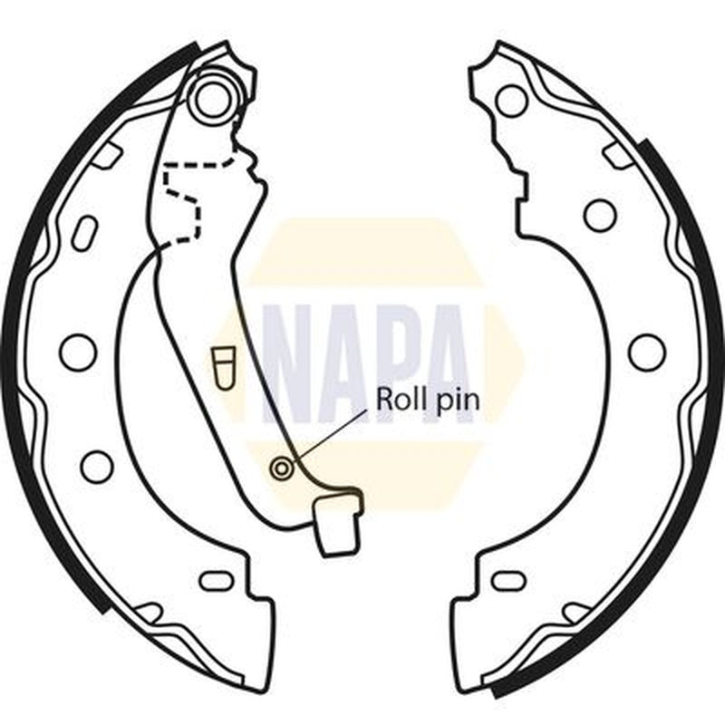 NAPA Brake Shoe Set Axle Kit NBS1037