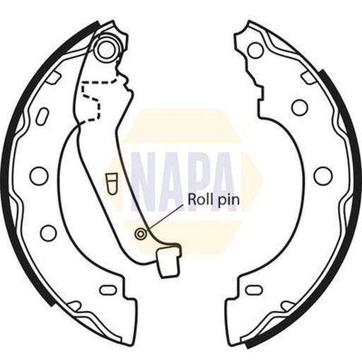NAPA Brake Shoe Set Axle Kit NBS1037