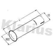 Klarius Flrd Pipe Ex D 50.5 To 66MM L 220MM 430570 430570