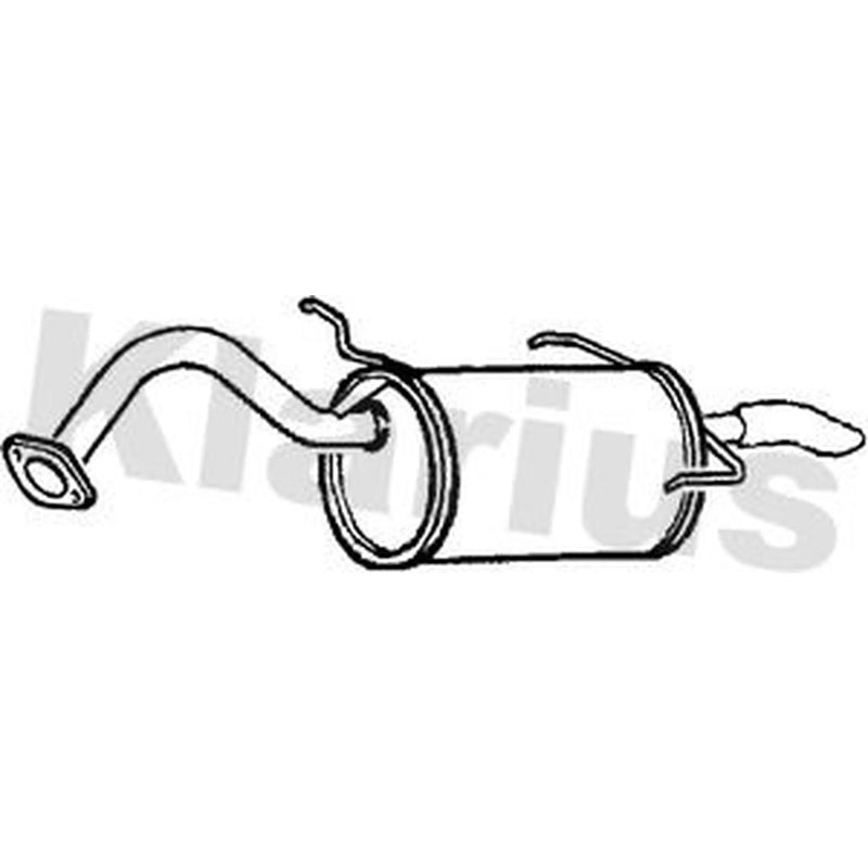 Klarius Box With Tail Pipe Rear DN520T
