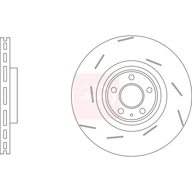 Apec 2 x / Front Brake Discs DSK3304