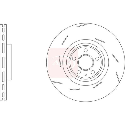 Apec 2 x / Front Brake Discs DSK3304
