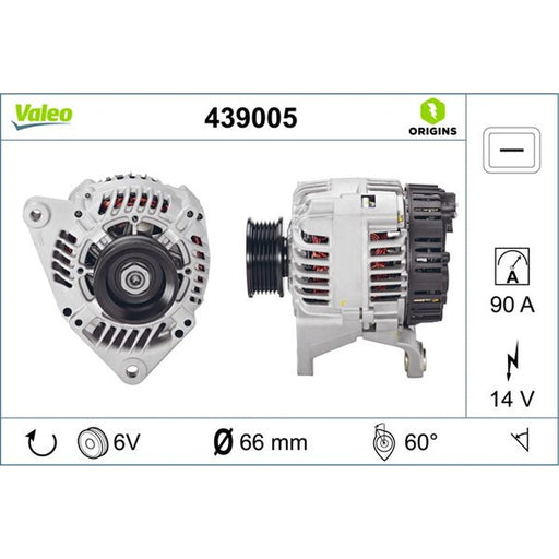 Valeo Car Alternator 12V 439005