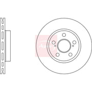 Apec 2 x Vented Front Brake Discs DSK2740