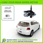 Valeo Front/Rear Wiper Motor Rear 582707