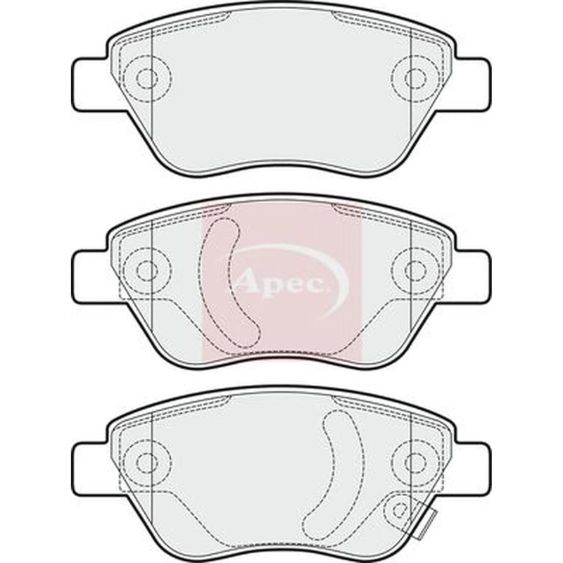 Apec Front Brake Pad Set PAD1521