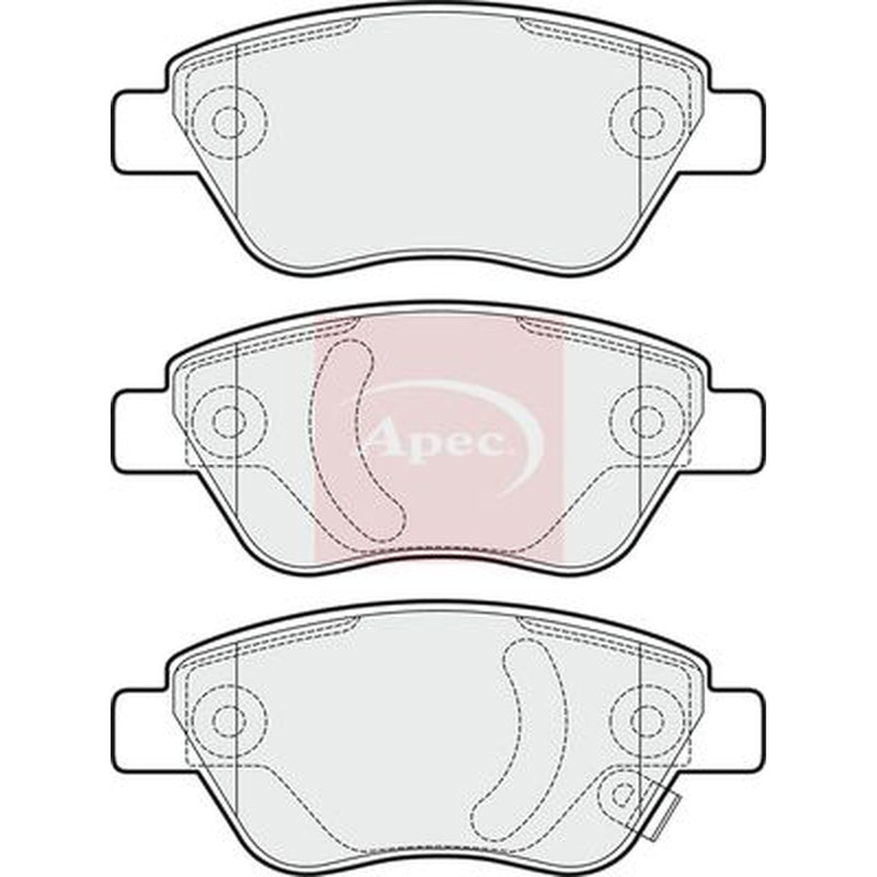 Apec Front Brake Pad Set PAD1521