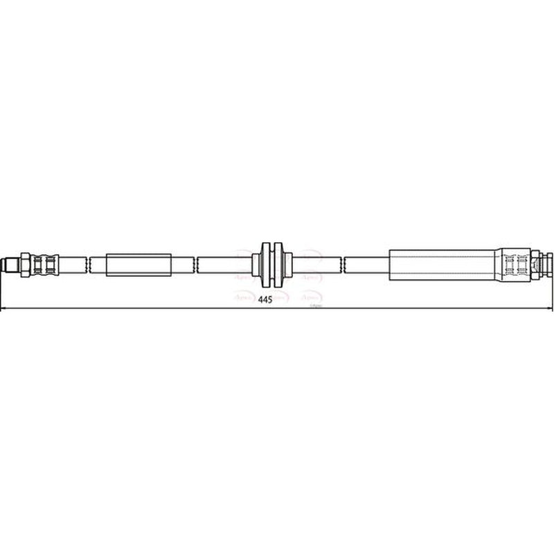 Apec Brake Hydraulic Hose Line Rear HOS3670